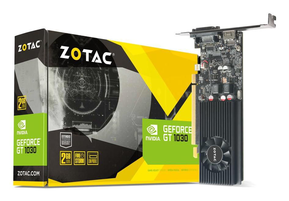 Zotac GT 1030 2GB GDDR5 ZT-P10300A-10L, GeForce GT 1030, 2 GB, GDDR5, 64 bit, 6000 MHz, PCI Express 3.0