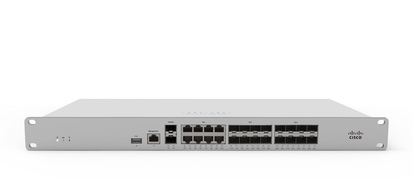 Cisco Meraki MX250 hardware firewall 1U 4 Gbit/s Networking