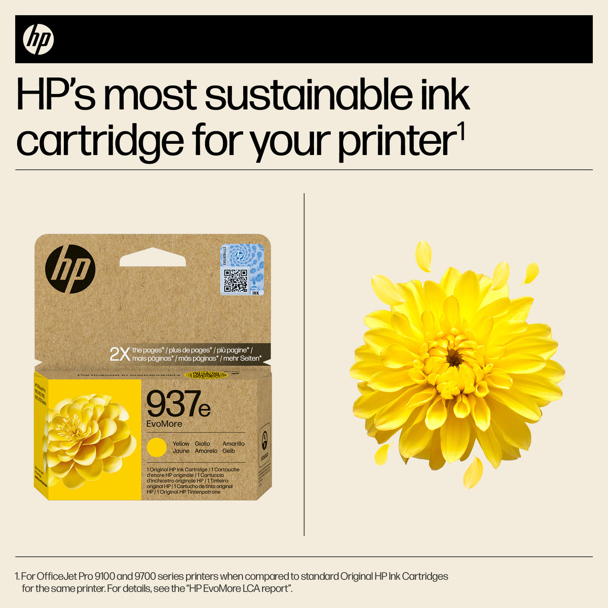 HP 4S6W8NE/937E Printhead cartridge yellow Evomore, 1.65K pages ISO/IEC 19752 for HP OJ Pro 9100/e