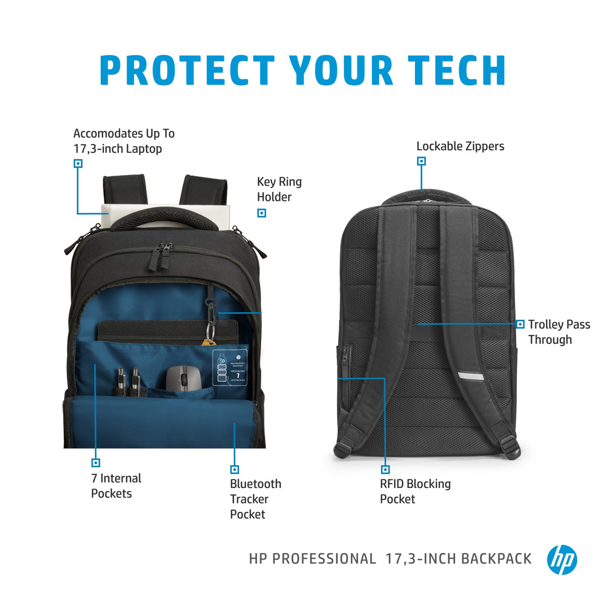 HP Professional 17.3-inch Backpack