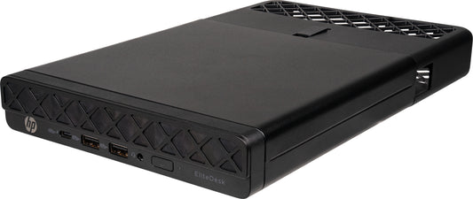 HP EliteDesk 8 Mini G1a AMD Ryzen™ 5 220 8 GB DDR5-SDRAM 256 GB SSD Windows 11 Pro Mini PC Black