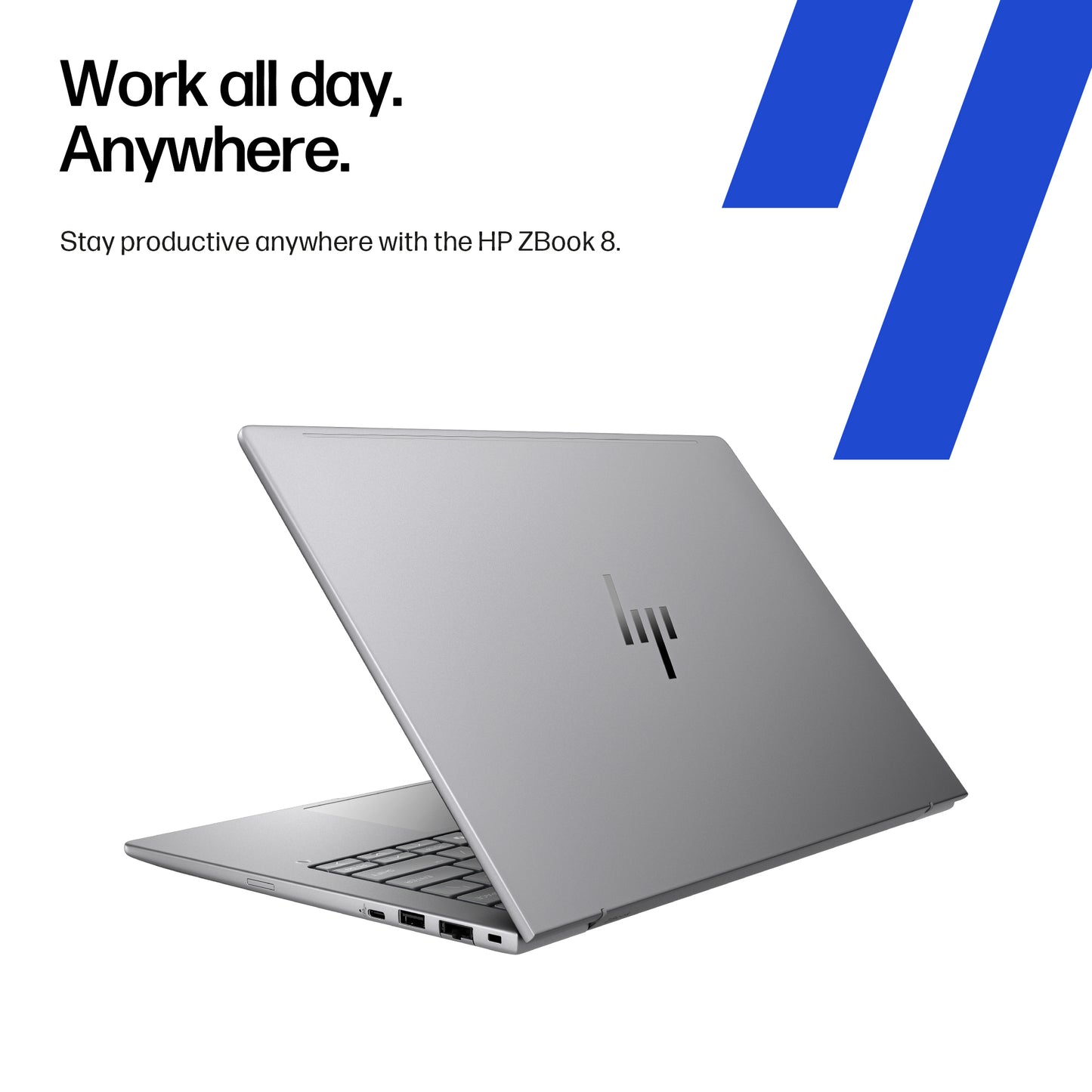 HP ZBook 8 G1ak Wolf Pro Security Edition Copilot+ PC AMD Ryzen AI 7 PRO PRO 350 Mobile workstation 35.6 cm (14") WQXGA 64 GB DDR5-SDRAM 1 TB SSD Wi-Fi 7 (802.11be) Windows 11 Pro AI Workstation, AI PC Silver