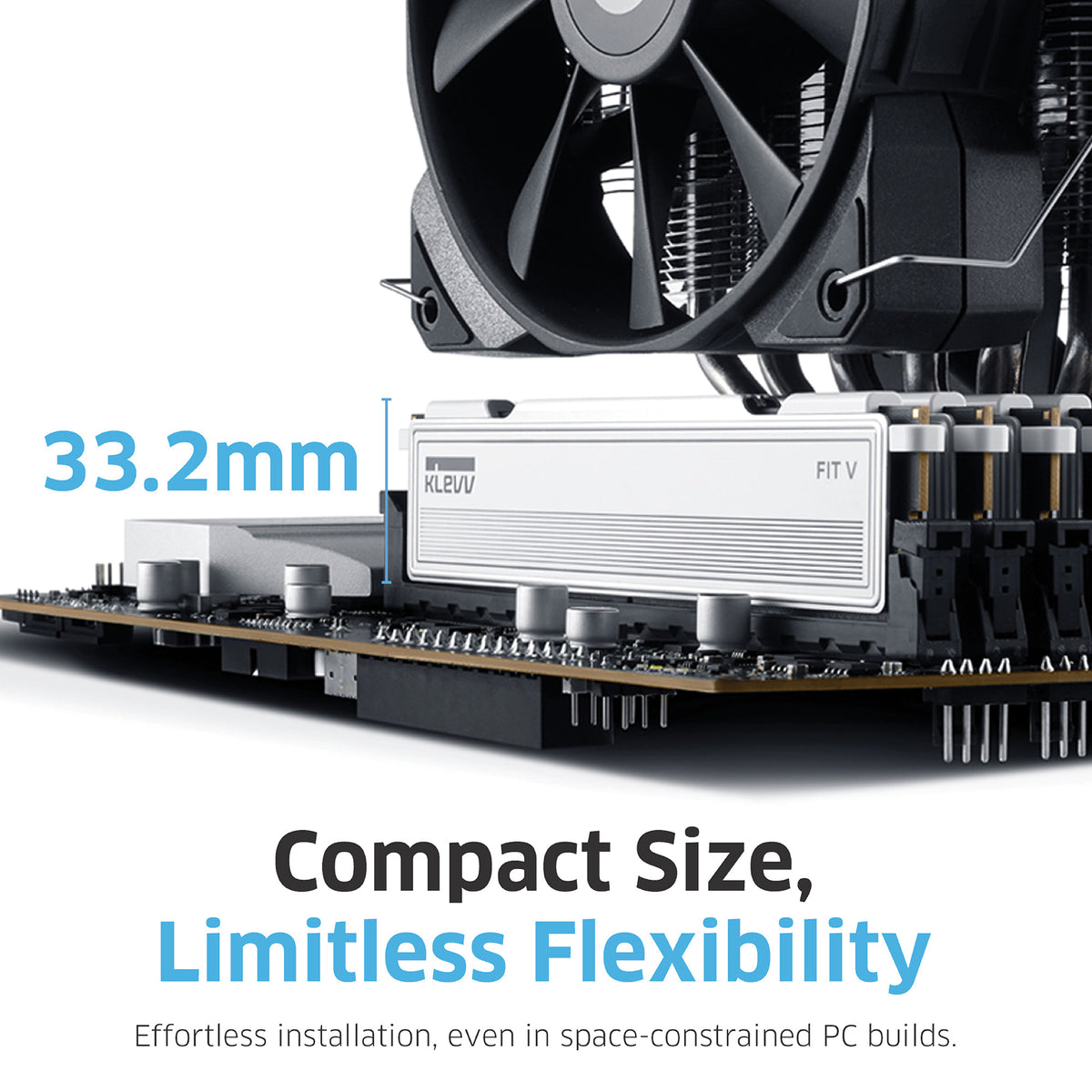 Klevv 32GB (2x16GB) 6000MHz CL28 DDR5 GAMING RAM MODULE 28-36-36-76 1.35V FIT V KIT