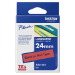 Brother TZE-451 DirectLabel black on red Laminat 24mm x 8m for Brother P-Touch TZ 3.5-24mm/HSE/36mm/6-24mm/6-36mm