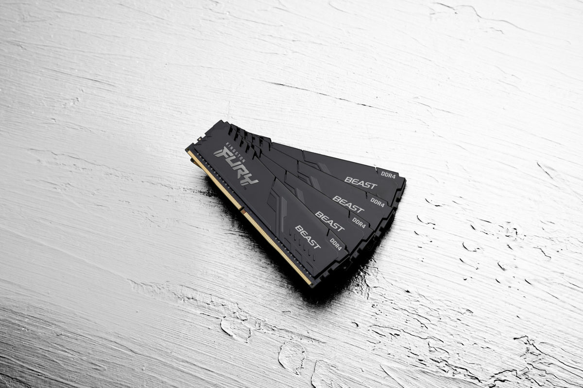 Kingston Technology FURY Beast 32GB 3200MT/s DDR4 CL16 DIMM (Kit of 2) 1Gx8 Black