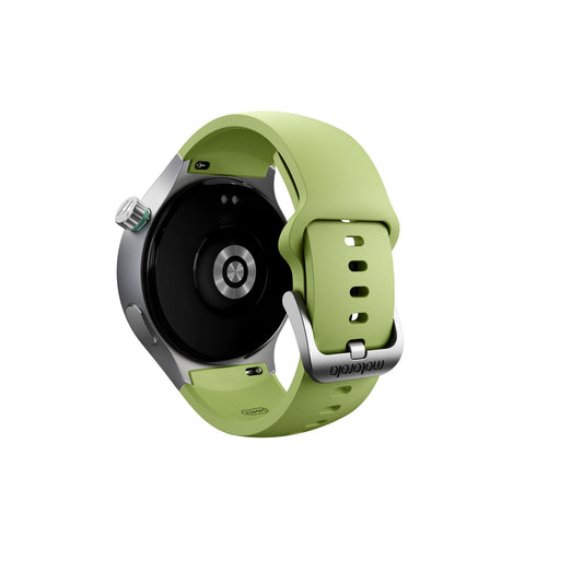Motorola Moto Watch 3.63 cm (1.43") OLED 47 mm Digital Touchscreen Silver GPS (satellite)