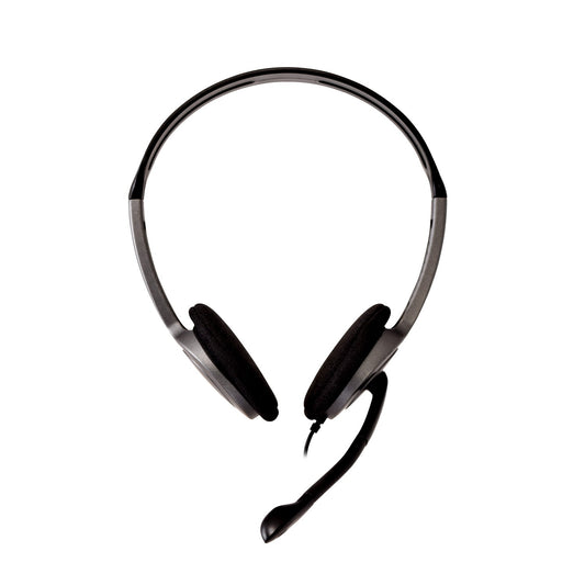 V7 HA212-2EP headphones/headset Wired Head-band Calls/Music Black, Silver