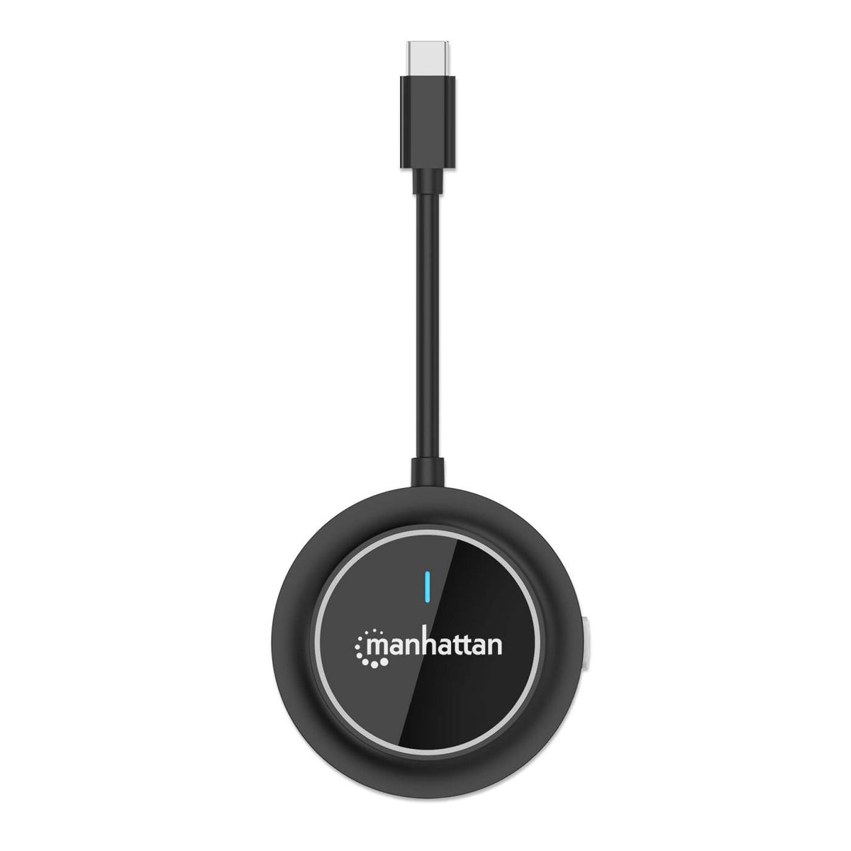 Manhattan 1080p Wireless HDMI Display Adapter with USB-C Transmitter, Dongle Wirelessly Displays a Video Signal from a USB-C Device on an HDMI TV or Projector, Requires Receiver from #208420 Wireless HDMI Presentation Kit, Black
