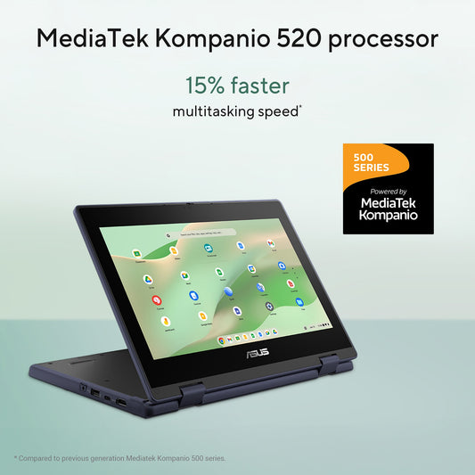 ASUS Chromebook CZ11 Flip CZ1104FM2A-NS0146 MediaTek Kompanio 520 29.5 cm (11.6") Touchscreen HD 4 GB LPDDR4x-SDRAM 64 GB eMMC Wi-Fi 6 (802.11ax) ChromeOS Grey