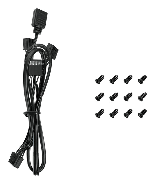 DeepCool FL12-3 in 1 Computer case Fan 12 cm Black 3 pc(s)
