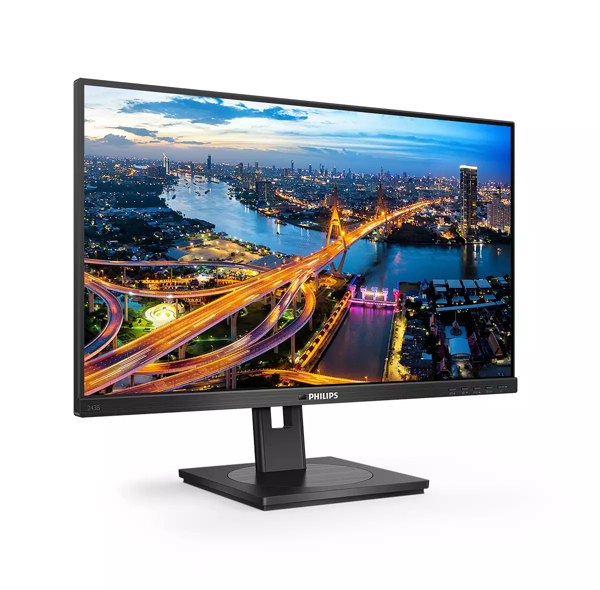 Philips B Line 243B1/00 computer monitor 60.5 cm (23.8") 1920 x 1080 pixels Full HD LED Black