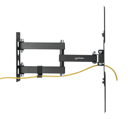 Manhattan Wall Mount for TV & Monitors (Full Motion), For screens 32" to 55", VESA compatibility: all between 100x100mm to 400x400mm - check the dimensions of the four mounting holes on back of screen to ensure it fits, Max 30kg, Black, Bracket