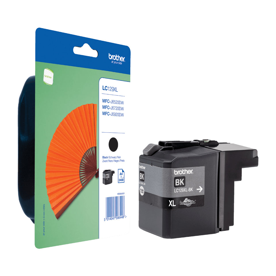 Brother LC-129XLBK Ink cartridge black, 2.4K pages ISO/IEC 24711 50ml for Brother MFC-J 6920