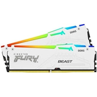 Kingston Technology FURY Beast 32GB 5600MT/s DDR5 CL36 DIMM (Kit of 2) White RGB EXPO