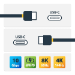 StarTech.com 3ft (1m) USB-C Cable, USB 10Gbps, 60W (3A) Power Delivery, 8K 60Hz / 4K 144Hz DP Alt Mode, USB-IF Certified - Thunderbolt Compatible