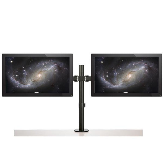 StarTech.com Desk Mount Dual Monitor Arm - Desk Clamp / Grommet VESA Monitor Mount for up to 32" (17.6lb/8kg) Displays - Ergonomic Articulating Monitor Arm - Height Adjustable/Tilt/Swivel/Rotating