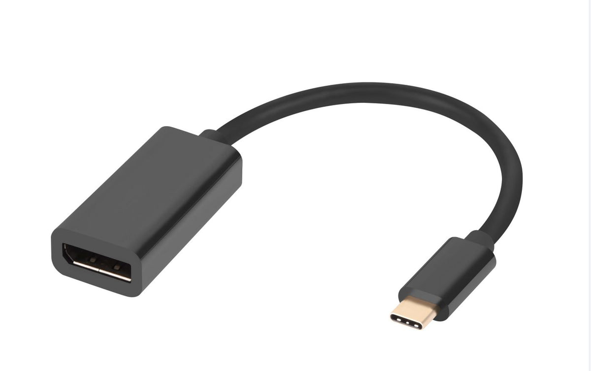 Microconnect MC-USBC-DPF1.2 video cable adapter USB Type-C DisplayPort Black