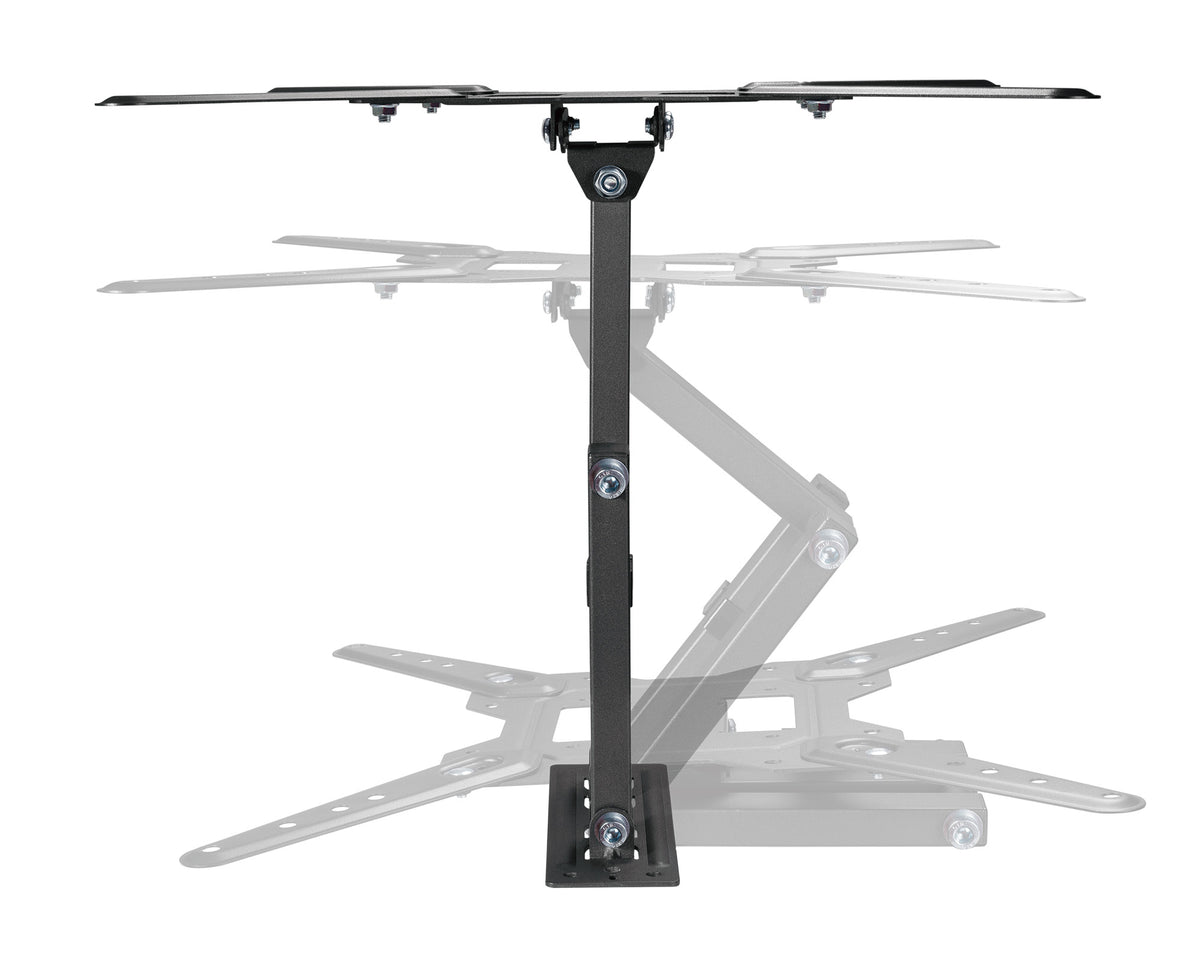 Manhattan Wall Mount for TV & Monitors (Full Motion), For screens 32" to 55", VESA compatibility: all between 100x100mm to 400x400mm - check the dimensions of the four mounting holes on back of screen to ensure it fits, Max 30kg, Black, Bracket