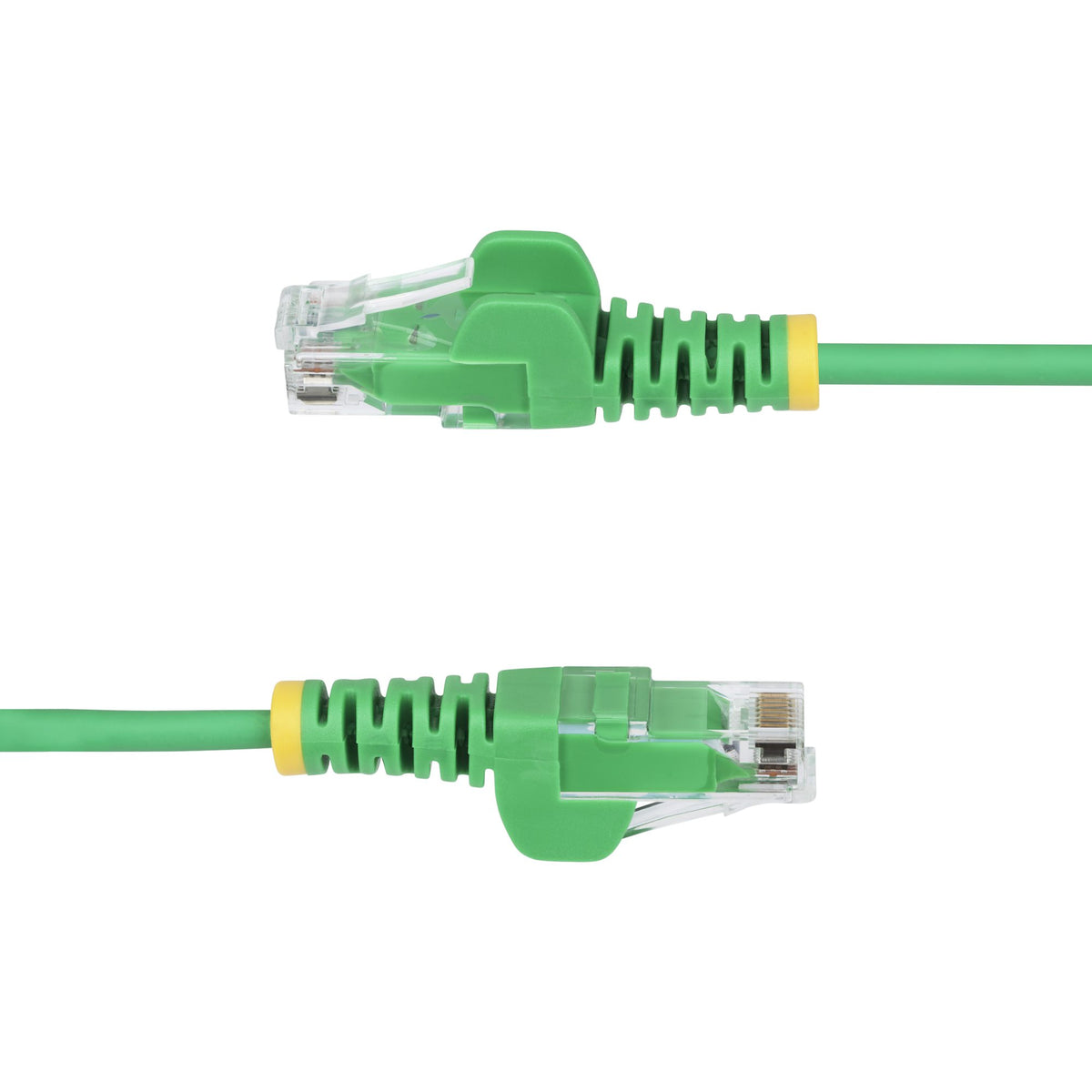 StarTech.com 25cm Green Slim CAT6 Ethernet Cable, Snagless, 100W PoE, UTP, LSZH, 28AWG Pure Bare Copper Wire, Slim RJ45 Network Patch Cord w/Strain Reliefs, Individually Tested