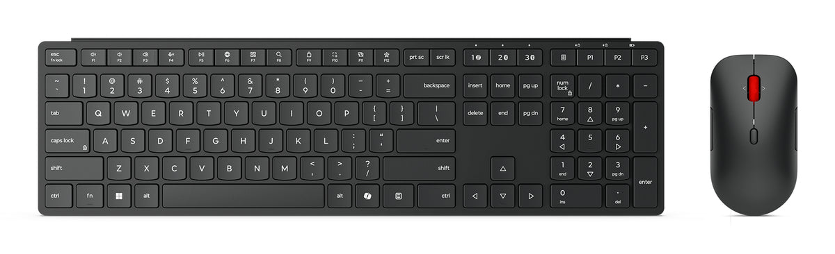 Lenovo 4X31S04847 keyboard Mouse included Home/Office RF Wireless + Bluetooth UK English Black