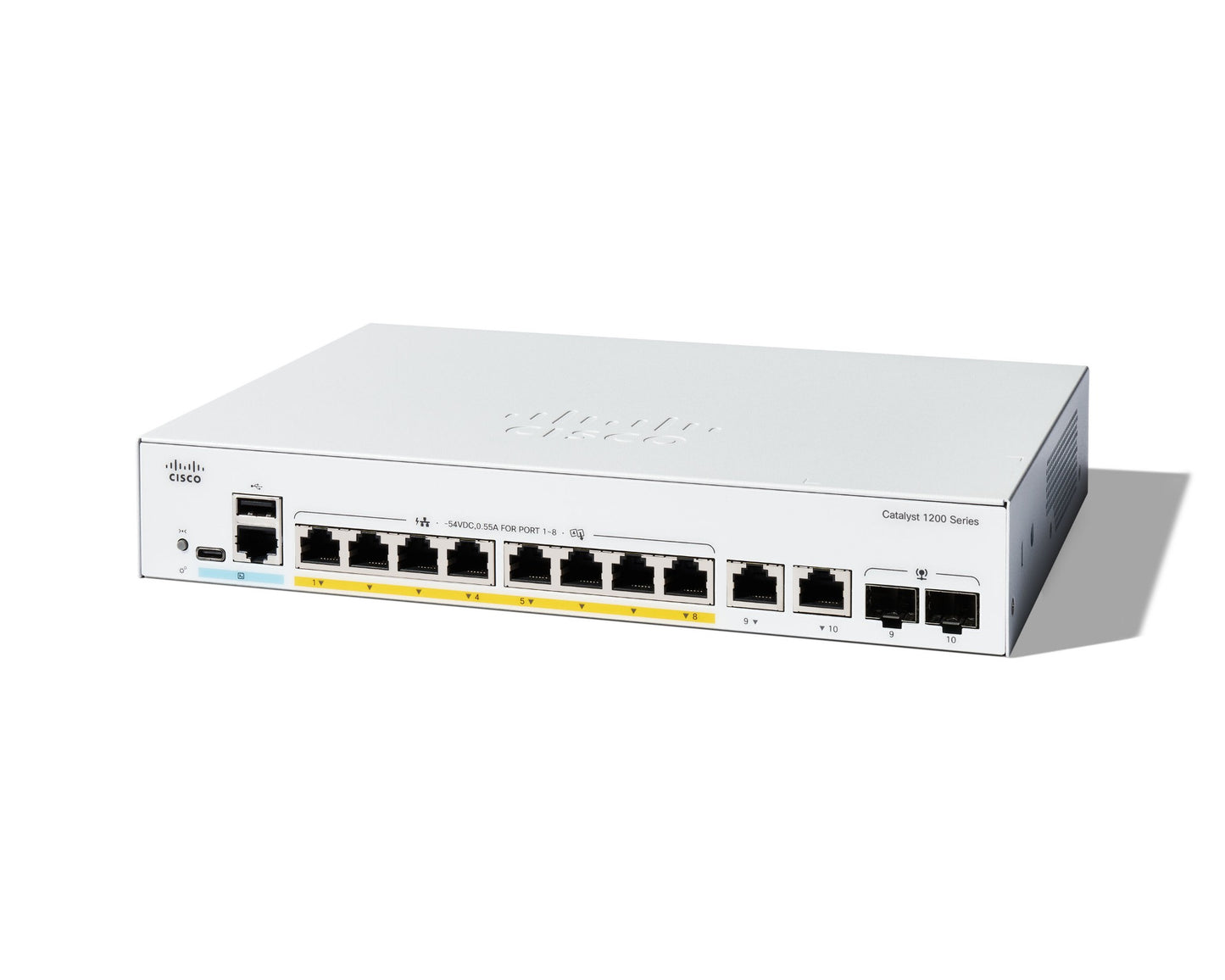 Cisco Catalyst 1200-8P-E-2G Smart Switch PoE