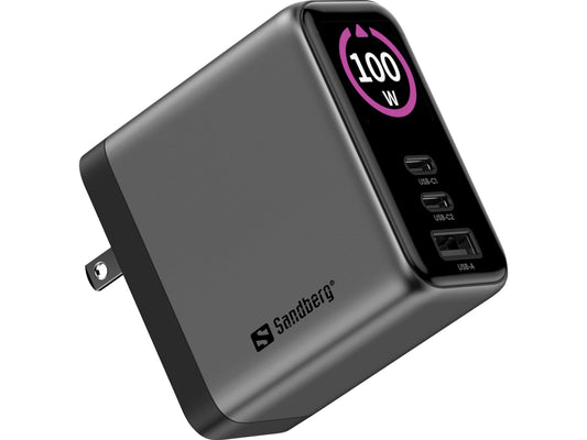 Sandberg Travel Charger PD100W Display