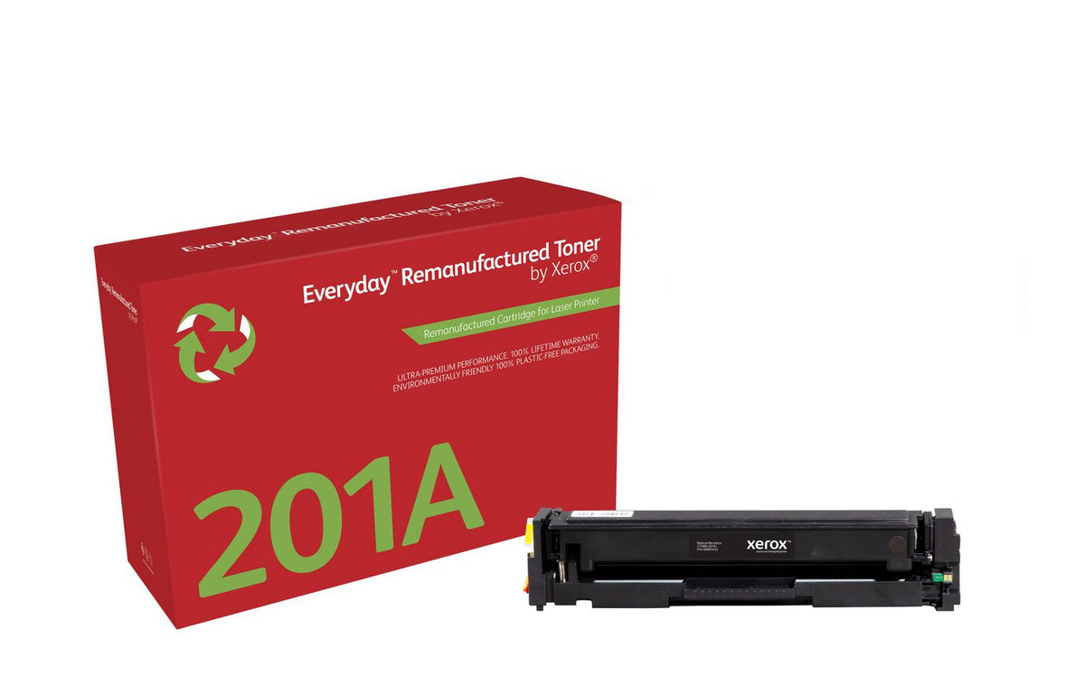 Xerox 006R03455 HP 201A Black Toner Black toner cartridge. Equivalent to HP CF400A. Compatible with HP Colour LaserJet Pro M252, Colour