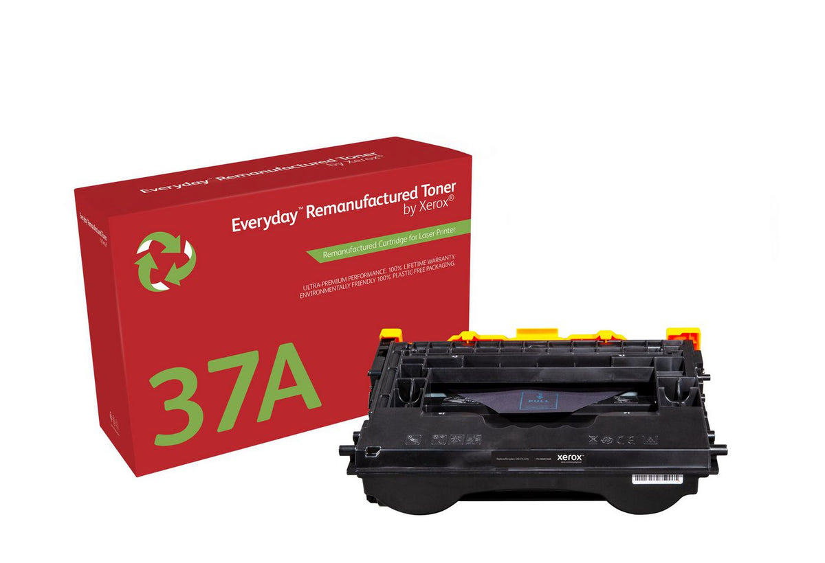 Xerox Ay Remanufactured Everyday Black Remanufactured Toner By Xerox Replaces Hp 37A (Cf237A), Standard Capacity