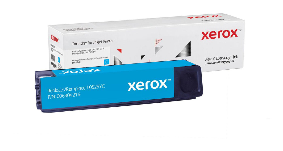 Xerox Everyday Cyan Pagewide Cartridge Compatible With Hp 976Y (L0S29Yc), Extra High Yield