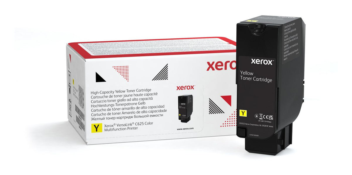 Xerox Rsalink C625 Color Multifunction Printer Yellow High Capacity Toner Cartridge (16,000 Pages) - 006R04639