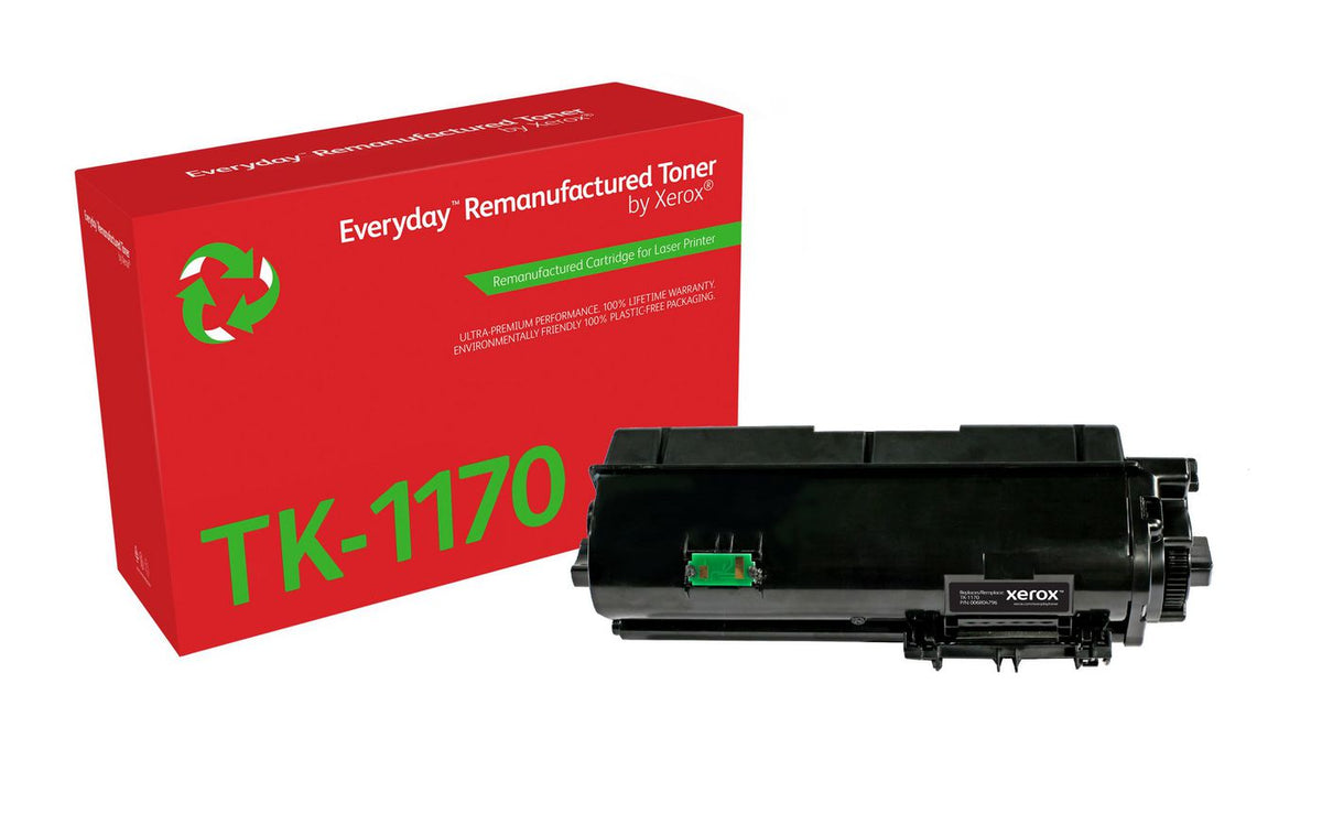 Xerox Ay Remanufactured Everyday Black Remanufactured Toner By Xerox Compatible With Kyocera Tk-1170, Standard Capacity