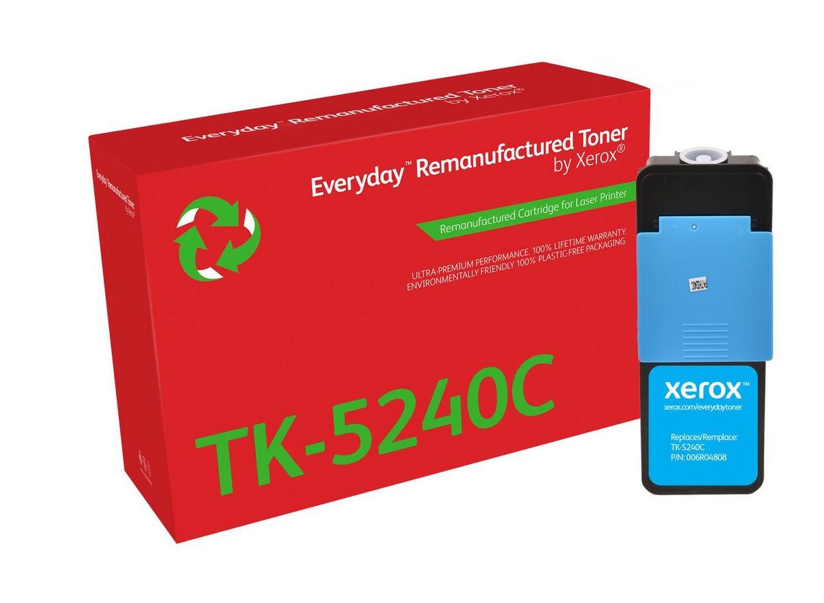 Xerox Ay Remanufactured Everyday Cyan Remanufactured Toner By Xerox Compatible With Kyocera Tk-5240C, Standard Capacity
