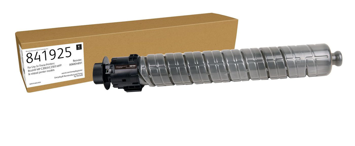 Xerox Black Remanufactured Toner By Xerox Compatible With Ricoh 841925, Standard Capacity