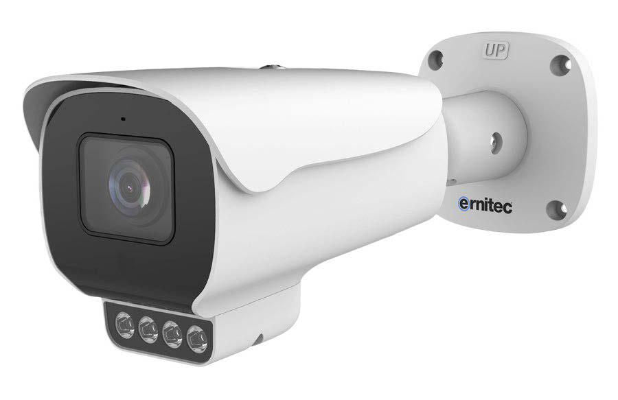 Ernitec Deimos Pro 8MP Bullet Camera with 2.7-13.5mm Motorized Lens & IR 50m, Sound and light alarm, PoE, IP66 - NDAA