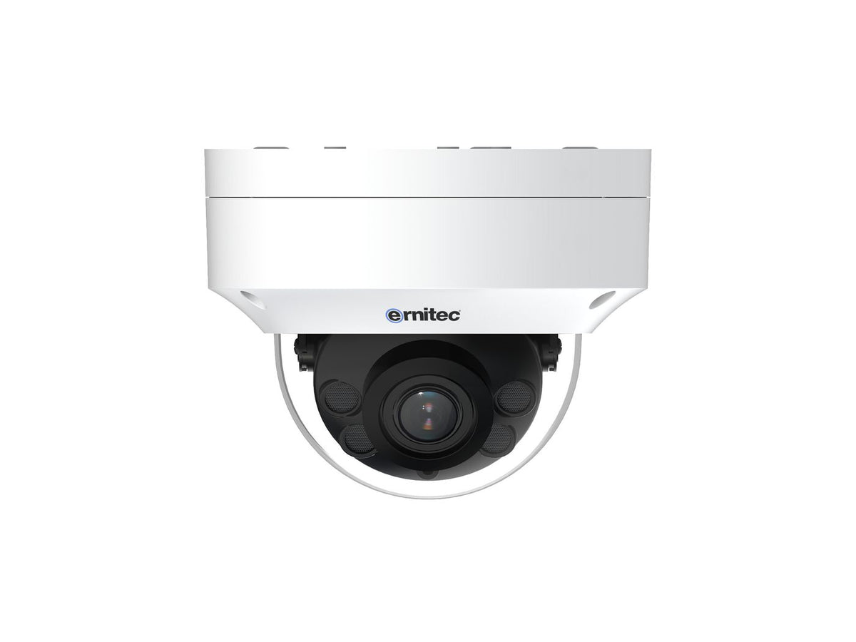 Ernitec Pluto Pro 5MP Dome Camera with 2.7-13.5mm Motorized Lens & IR 40m, PoE, IP66, IK10 - NDAA