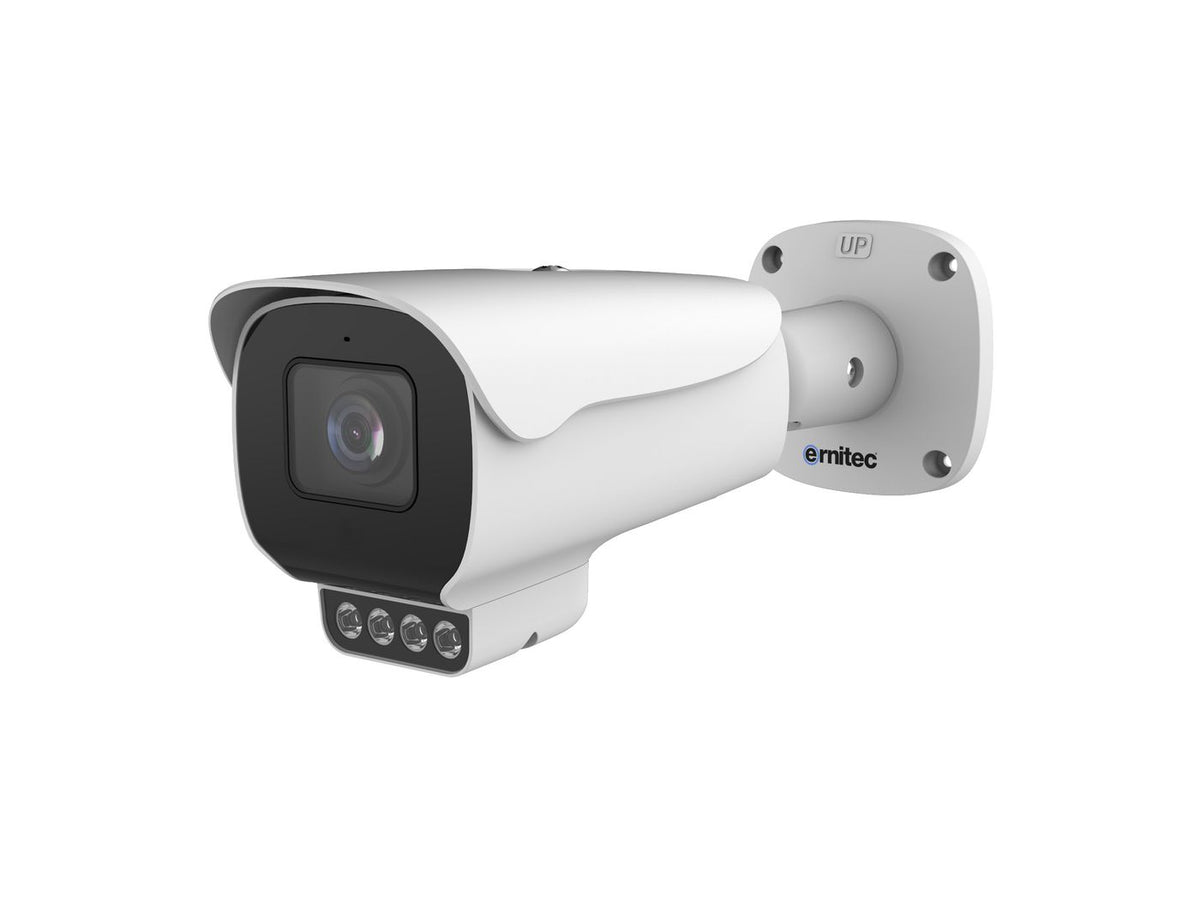 Ernitec Deimos Pro 5MP Bullet Camera with 2.7-13.5mm Motorized Lens & IR 40m, Active Deterrence, PoE, IP66 - NDAA