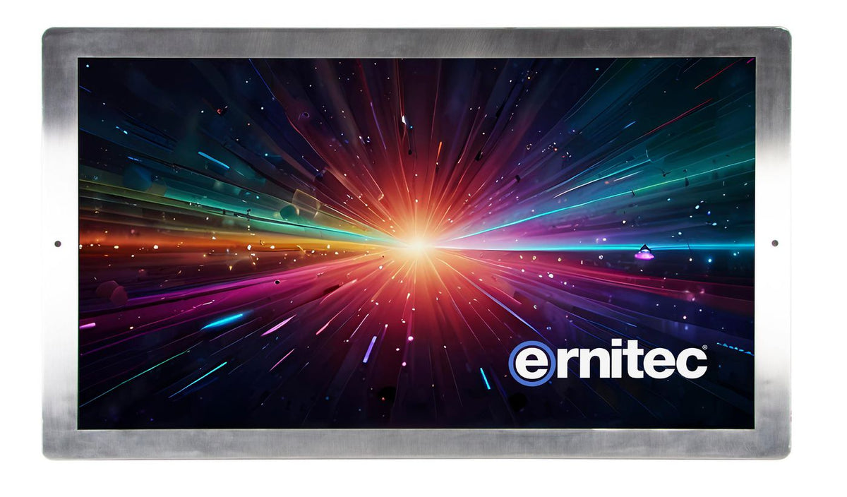 Ernitec 55" 24/7 4K UHD Monitor - Vandal & Waterproof - High Brightness 3000 NITS - Stainless steel - IP67