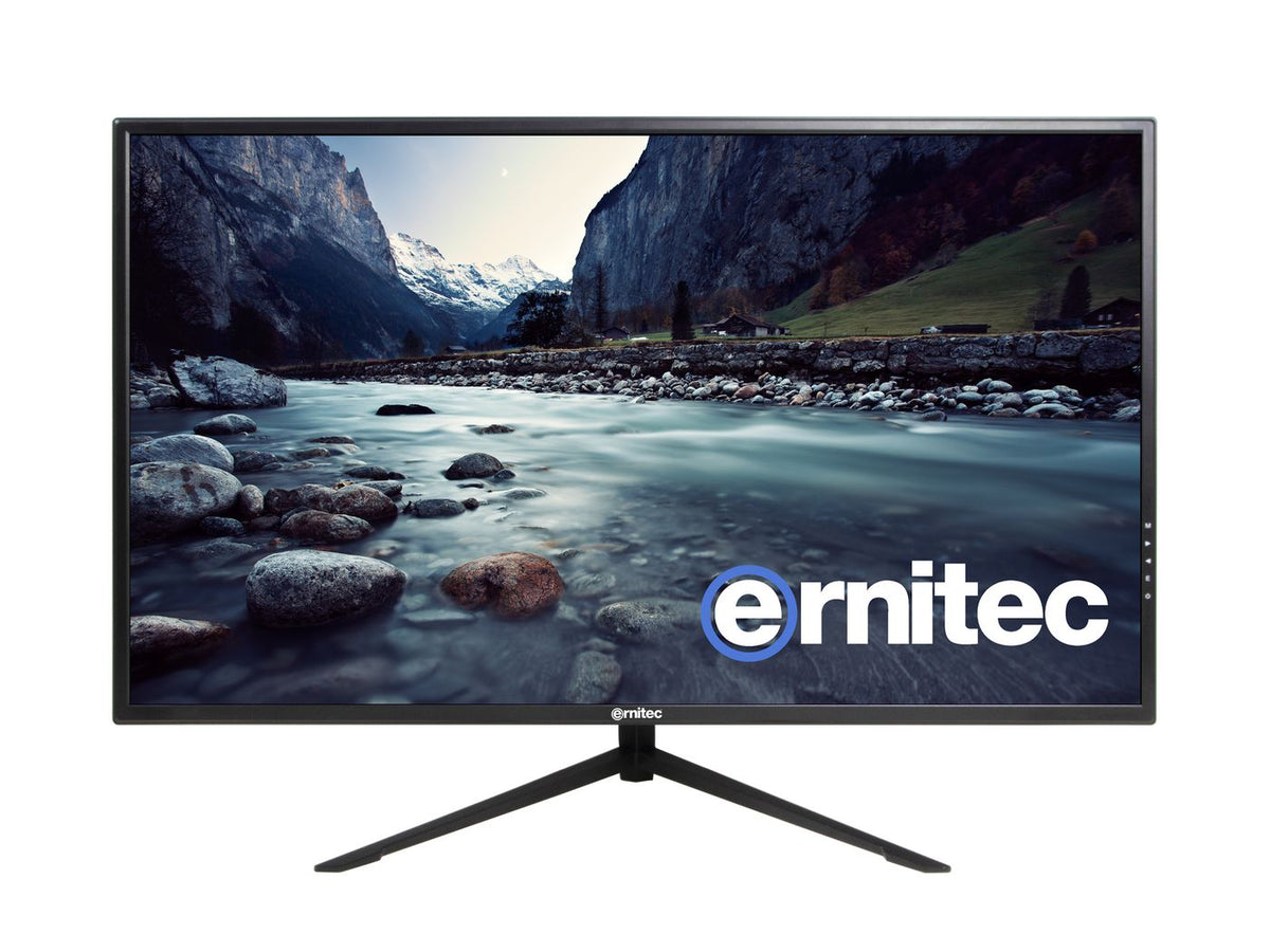 Ernitec 32" Surveillance monitor for 24/7 Use, Full HD Resolution 1 x HDMI 2.0, 1 x VGA, 2 x BNC IN, 1 x BNC OUT, 2 x Speakers
