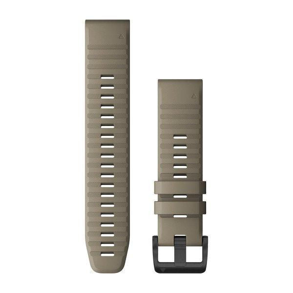 Garmin Acc,fenix 6 22mm QuickFit Dark Sandstone Silicone Band QuickFit 22, Garmin, fenix 6, fenix 6 Pro/Sapphire, Sand, Watch band, Silicone,