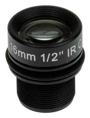 Axis LENS M12 16MM F1.8 4PCS 01961-001, Lens, Black, Axis, F1005-E, A1105, M12, 4 pc(s)