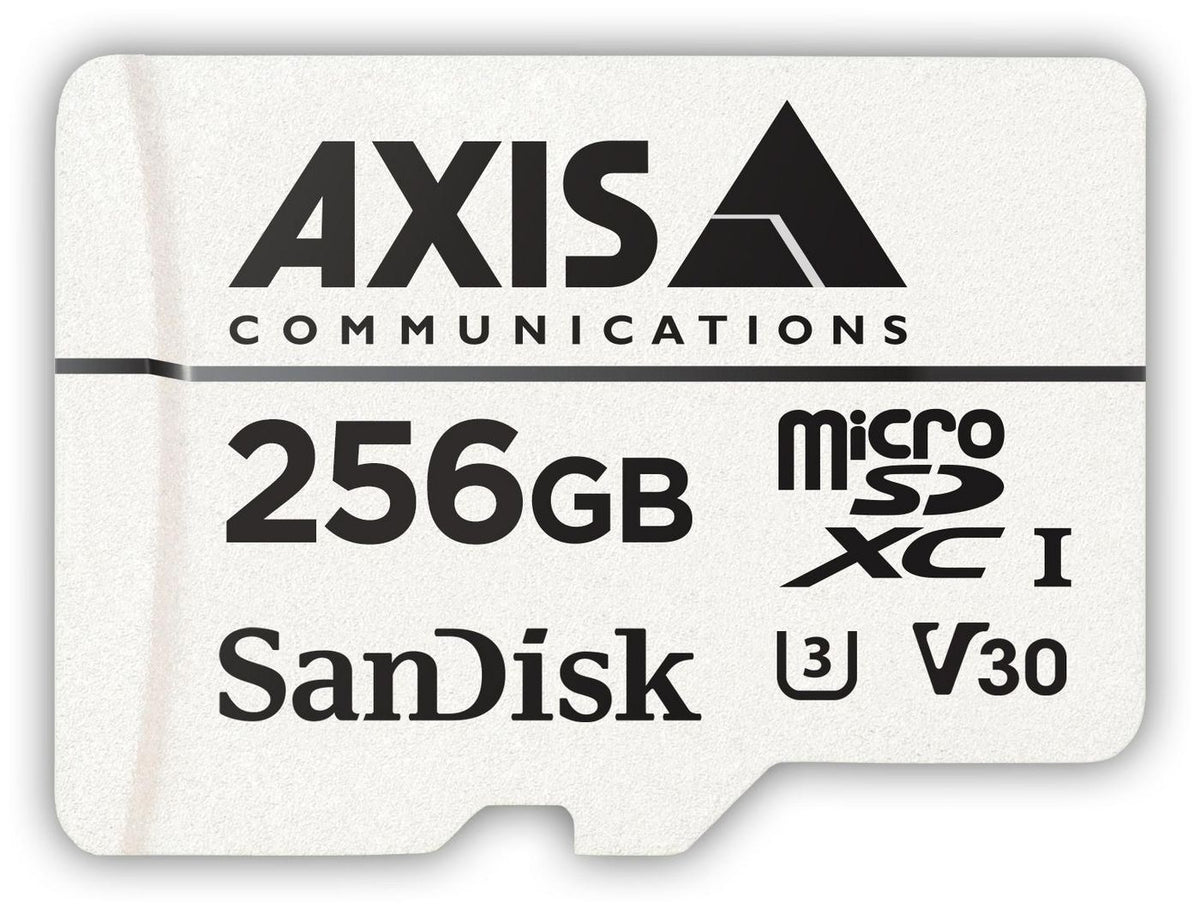Axis SURVEILLANCE CARD 256GB 02021-001, 256 GB, MicroSDXC, UHS, 100 MB/s, 50 MB/s, Class 3 (U3)