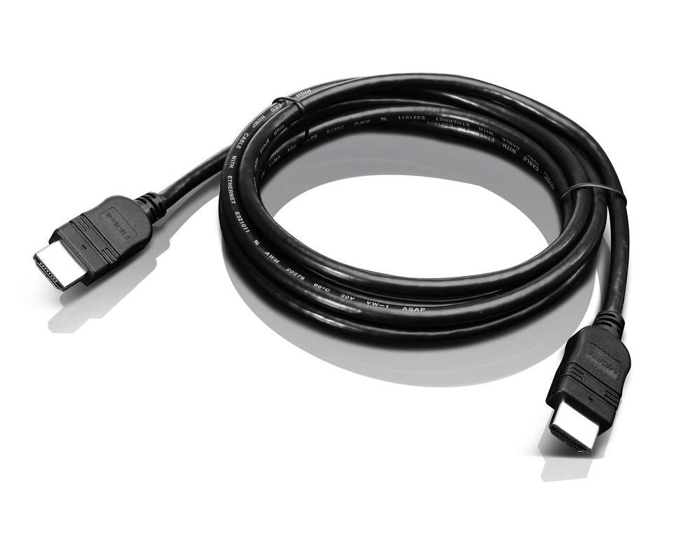 Lenovo for HDMI cable 2.0m HDMI, 2 m, HDMI Type A (Standard), HDMI Type A (Standard), 10.2 Gbit/s, Black