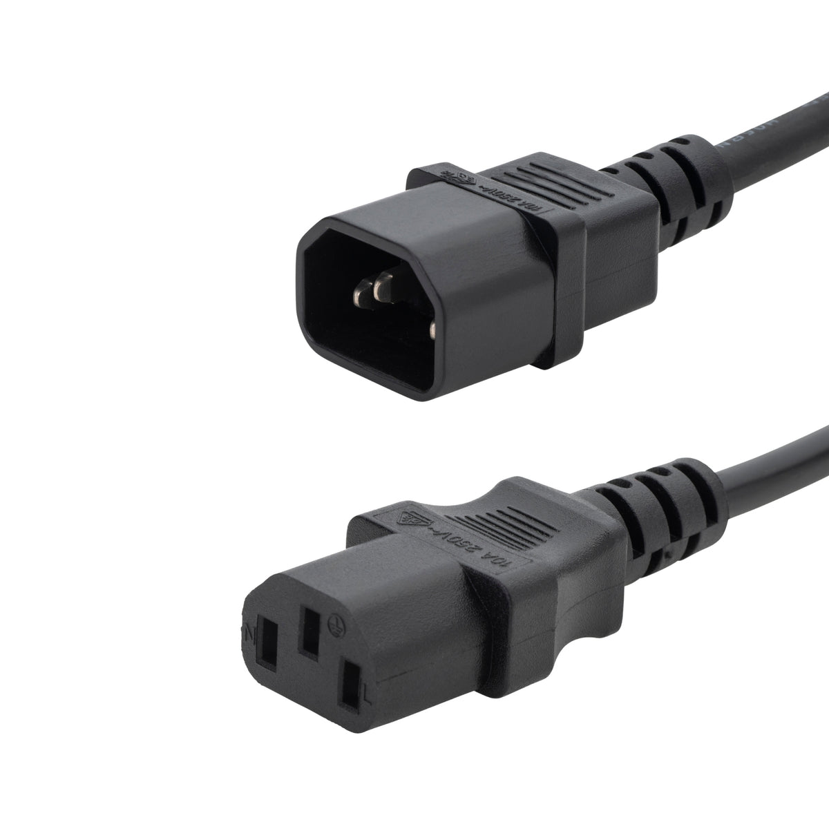 connektgear 3m Mains Extension Power Cable - C14 Plug to C13 Socket