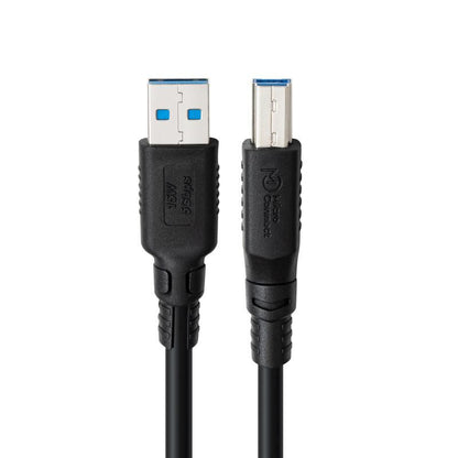 Microconnect USB3.0AB1B-LSZH USB cable USB 3.2 Gen 1 (3.1 Gen 1) 1 m USB A USB B Black