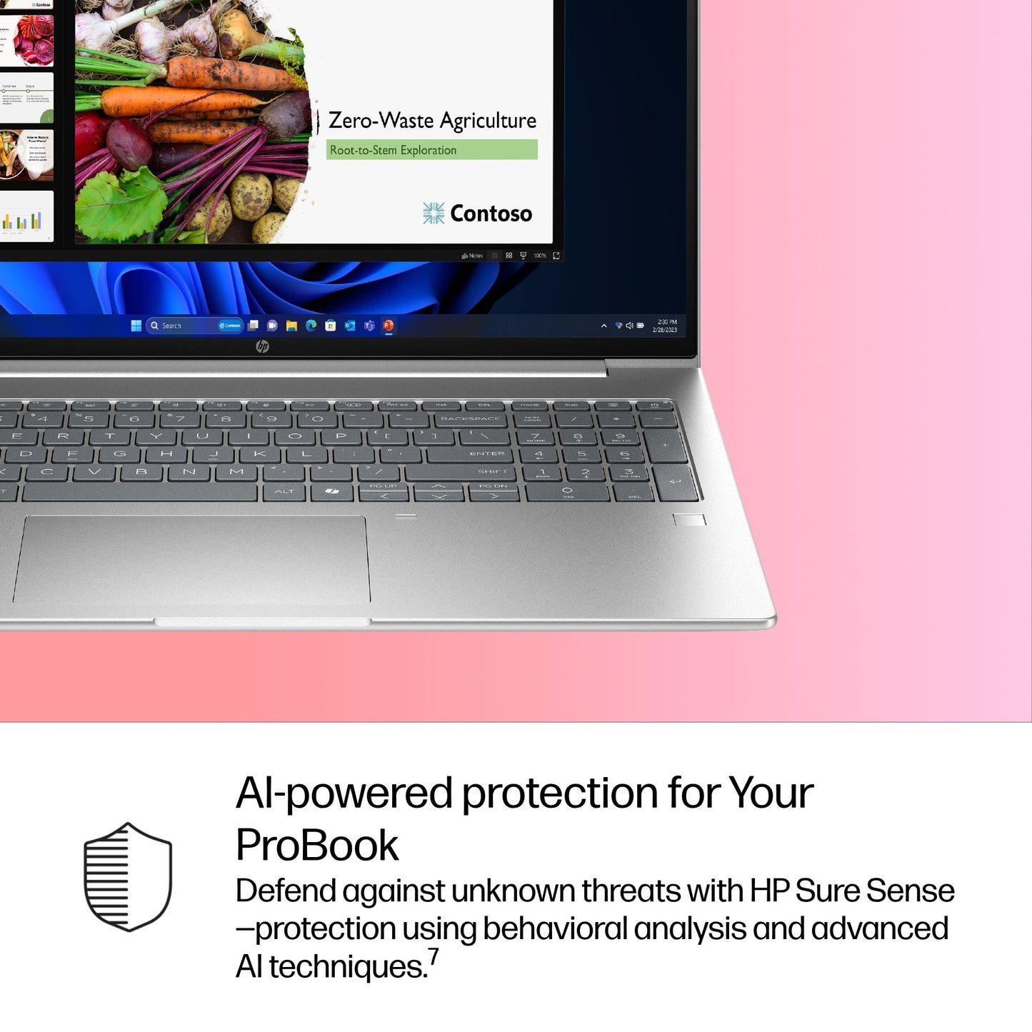 HP ProBook 4 G1i AI Intel Core Ultra 5 225U Laptop 40.6 cm (16") WUXGA 24 GB DDR5-SDRAM 512 GB SSD Wi-Fi 6E (802.11ax) Windows 11 Pro AI PC Silver
