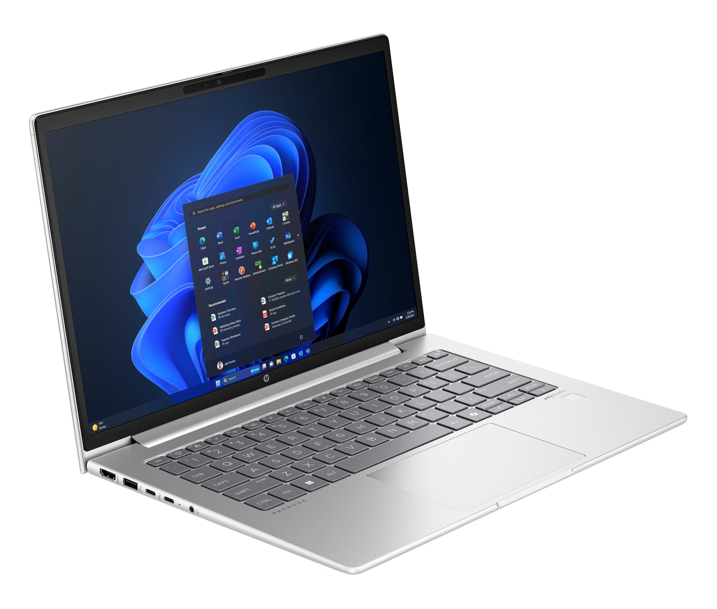 HP ProBook G11 AMD Ryzen™ 7 7735U Laptop 35.6 cm (14") WUXGA 16 GB DDR5-SDRAM 512 GB SSD Wi-Fi 6E (802.11ax) Windows 11 Pro Silver