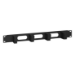 Intellinet 19" Cable Management Panel, 1U, 4 short plastic rings, Black
