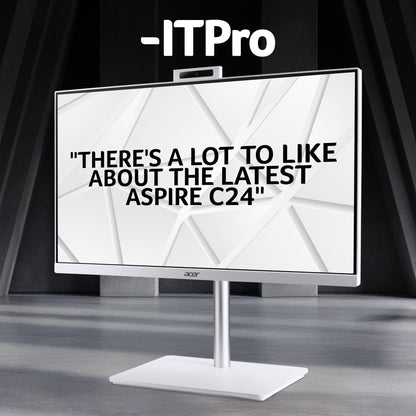 Acer Aspire C24-A - Intel Core 5 8GB 1TB SSD 23.8" Full HD Windows 11 Home White All-in-One Desktop