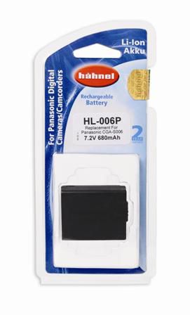 Hähnel DK BATTERY PANASONIC HL-006 HL-006 for Panasonic Digital Camera, 780 mAh, 7.2 V, Lithium-Ion (Li-Ion)