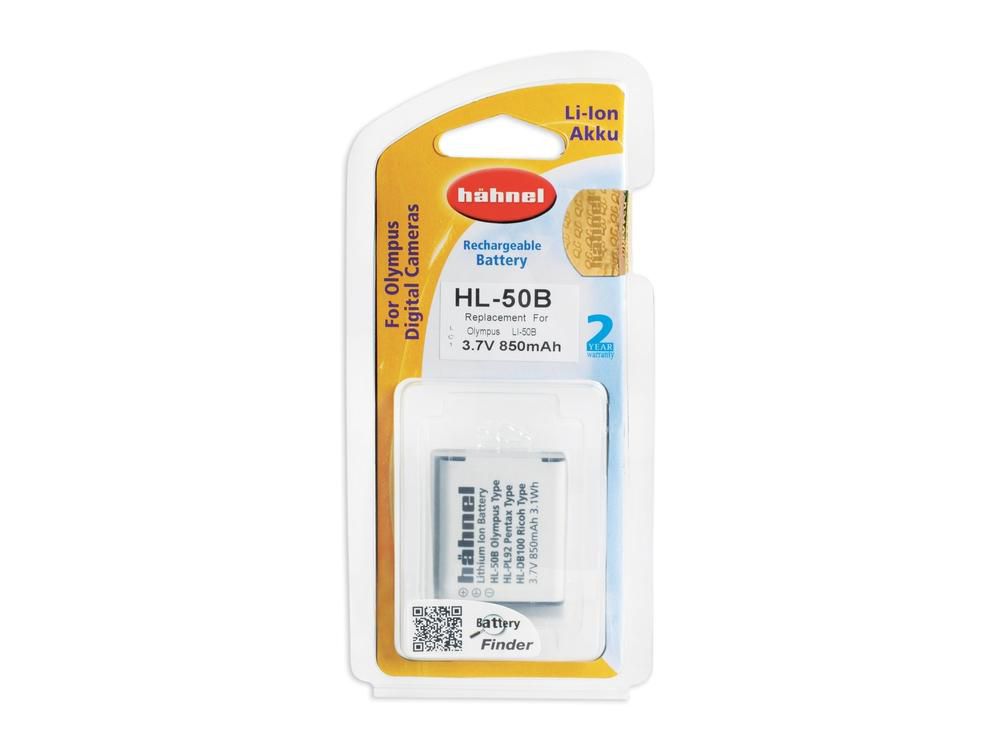 Hähnel DK BATTERY OLYMPUS HL-50B HL-50B for Olympus Digital Camera, 850 mAh, 3.7 V, Lithium-Ion (Li-Ion)